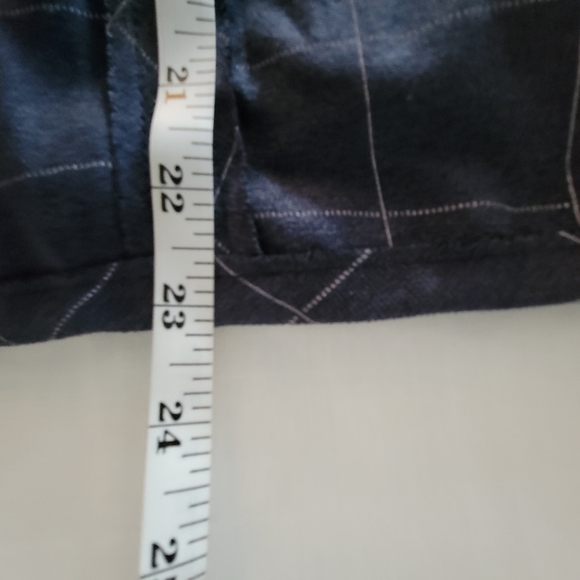 Le Lis Navy Blue Pinstripe Jumper Dress Size L - Picture 6 of 6